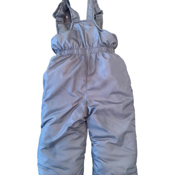 Tahari Gray Snow pants / Snow Bib With Yellow Detail - Picture 6 of 6